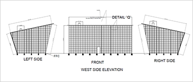 Elevation detail of building