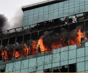 Fire at Lotus Business Park in Mumbai