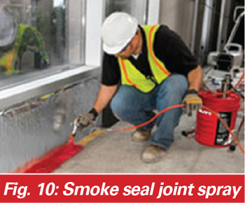 smoke seal joint spray