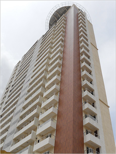 Fundermax panels used in high rise buildings
