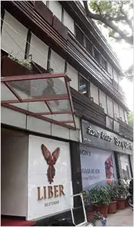 The retro-fitted façade with solid works