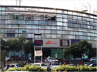 Facade of Sangam Theatre in R.K. Puram