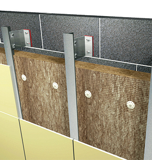 Typical wall cladding system