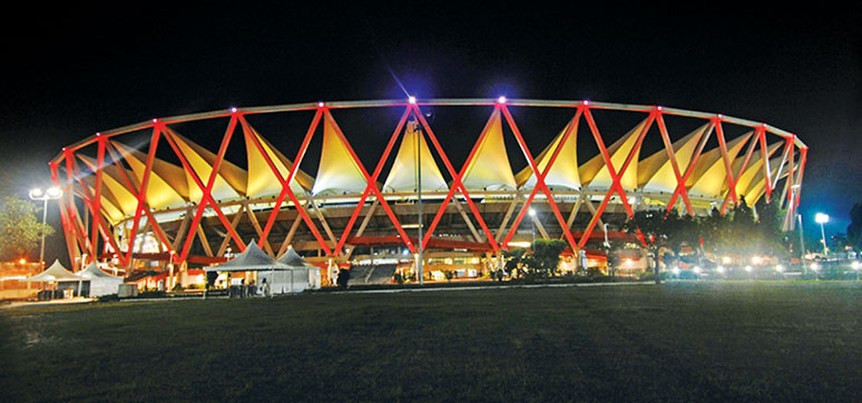  facade lighting -JN Stadium,New-Delhi