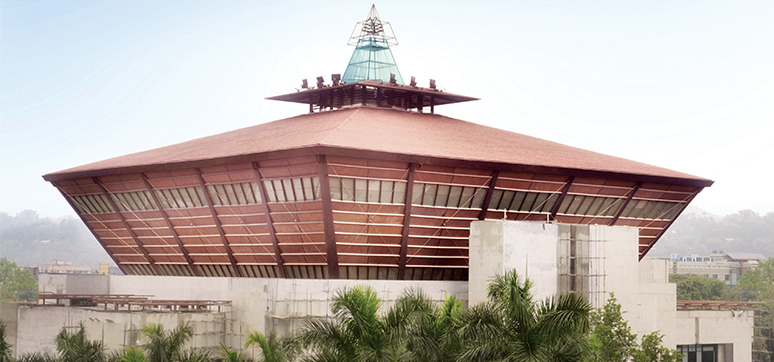 The State Legislative Assembly building , Guwahati