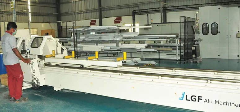 inside view of Uniglaze Facade industry