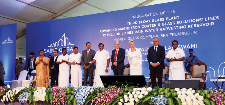 Inauguration of new project of Saint Gobain