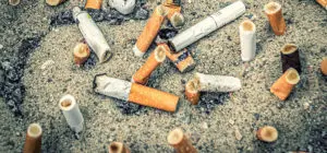 Cigarette butts