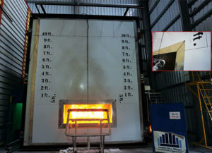 Fires Safety Test with Window Flashing