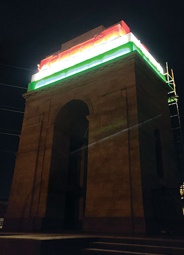 Facade Lighting at Shahid Park Indore