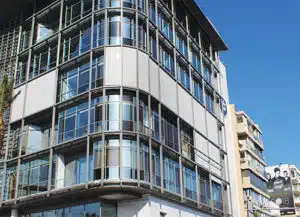 The Chamber of Commerce, Izmir, Turkey A Zip-Screen has Been Used for Facade Solution