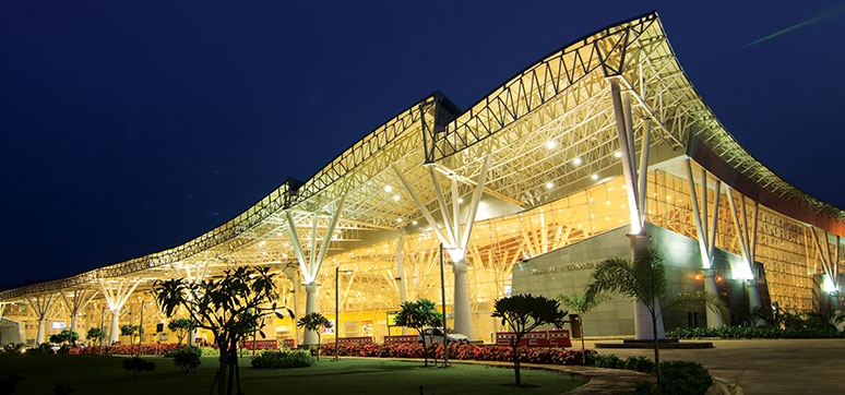 Facade Lighting at Raipur Airport Designed by Creative Group