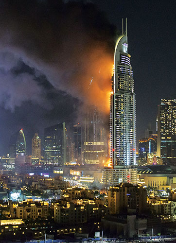 Address Downtown Dubai Hotel Fire