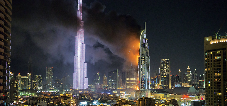 Downtown Fire in Dubai