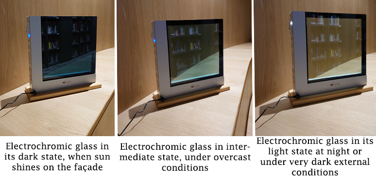 Electrochromic Glass in different conditions