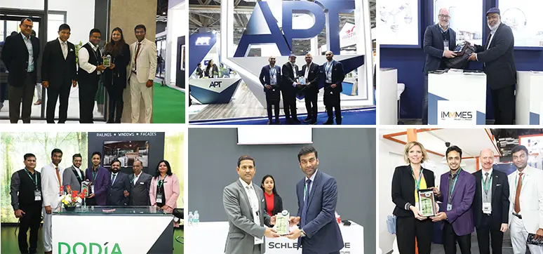 Felicitating the Exhibitors at the Zak Doors and Windows Expo