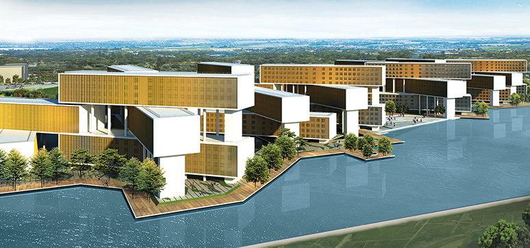 Facade Design of IT Campus for Infosys in Nagpur