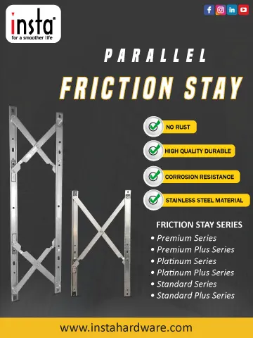 Insta Hardware Parallel Friction Stay