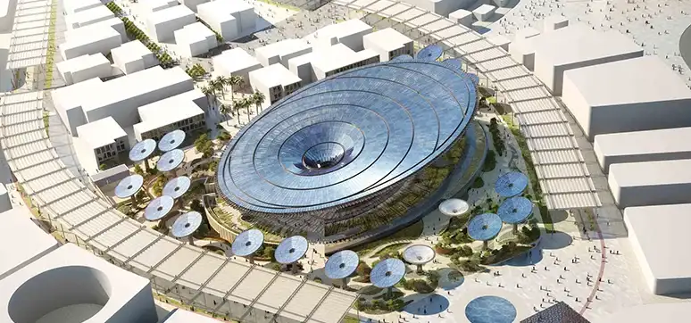Structure of the Sustainability Pavilion at the Dubai Expo 2020 is ready now