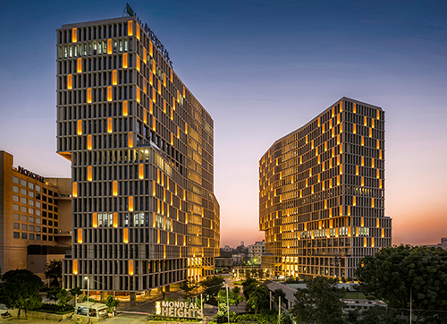 Mondeal Heights at Ahmedabad - A Glass Facade Project by Blocher Partners Architects