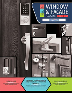 Window and Facade Magazine Middle East on Architectural Hardware