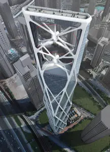 Sustainable facade systems used in SRG Tower, Dubai