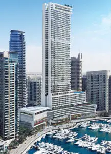 facade systems used for VIDA Marina Project, Dubai