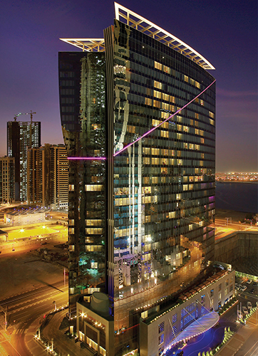 Unitised curtain wall design at W-Hotel - Doha