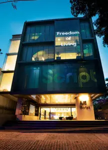 Script -The Flag Ship Store by Godrej at Bengaluru