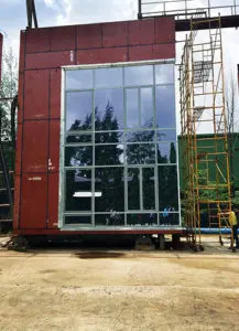 Facade test panel; Image courtesy: Anupam De & Associates