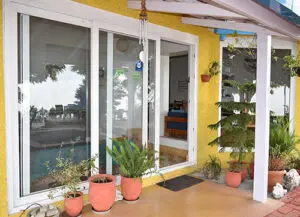 Seclude mussoorie resort sliding door