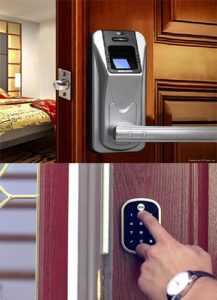 Smart door lock with Biometric sensor