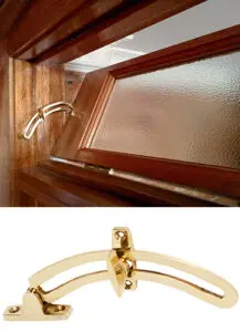 Window Stays in brass