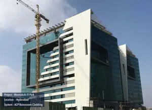 Meenakshi IT Park, Hyderabad, ACP Rainscreen cladding