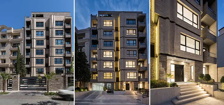 Park Residential, Tehran, Iran - Brick Facade Material Design