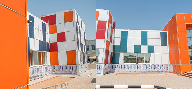 Blue active Kromatix™ panels Vs orange, white and red passive panels