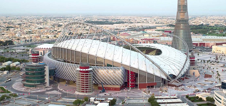 PTFE roof in Khalifa new stadium, Doha 2016
