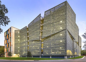 Fabric façades are a new trend of screens and fabric architecture used on the exterior surfaces of buildings