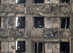 Grenfell Tower after fire incident