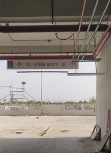 Fire Safety signage in parking
