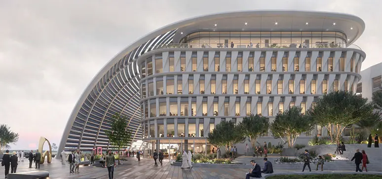 Office building in Abu Dhabi - facades Example of net-zero building with BIPV