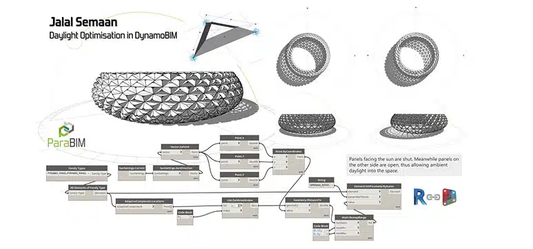 Dynamo daylight optimization study by Jalal Semaan