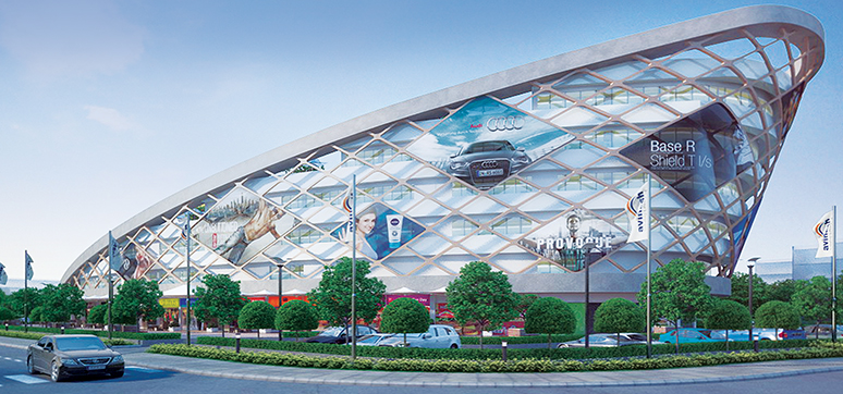 Facade Design of Avinash Times Square Mall, Naya Raipur by Creative Group, Delhi