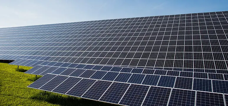 Solar panels installed at the DPI Campus, Chennai by Creative Group, Delhi