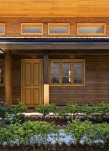 Door, door frames and window frames made from yellow cedar