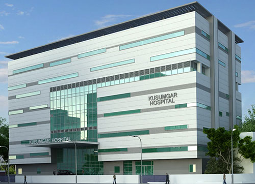 Arihant Hospital, Nagpur in facade design