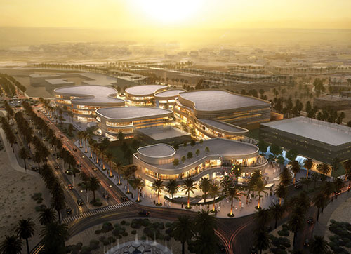 Diplomatic Quarter Mall – Riyadh, Saudi Arabia in sustainable façades design