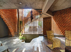 The courtyard: inward-facing house with all its spaces opening into a funnelling central courtyard