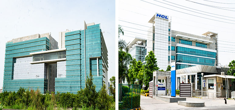 HCL Tower Noida choose glass industry