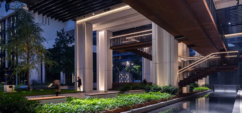 Facade Lighting Design at London Wall Place